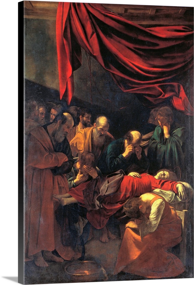 Death of the Virgin Mary, by Michelangelo Merisi known as Caravaggio, 1605 - 1606, 17th Century, oil on canvas, cm 369 x 2...