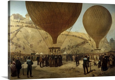 Departure of Leon Michel Gambetta in Balloon 'L'Armand-Barbes', 1870