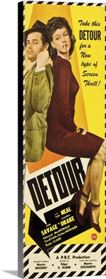 Detour - Vintage Movie Poster