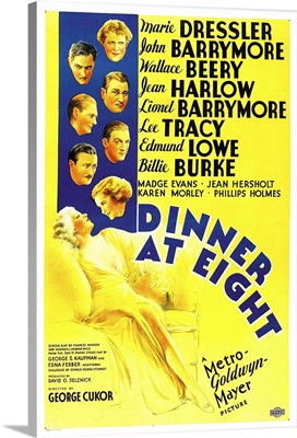 Dinner at Eight - Vintage Movie Poster
