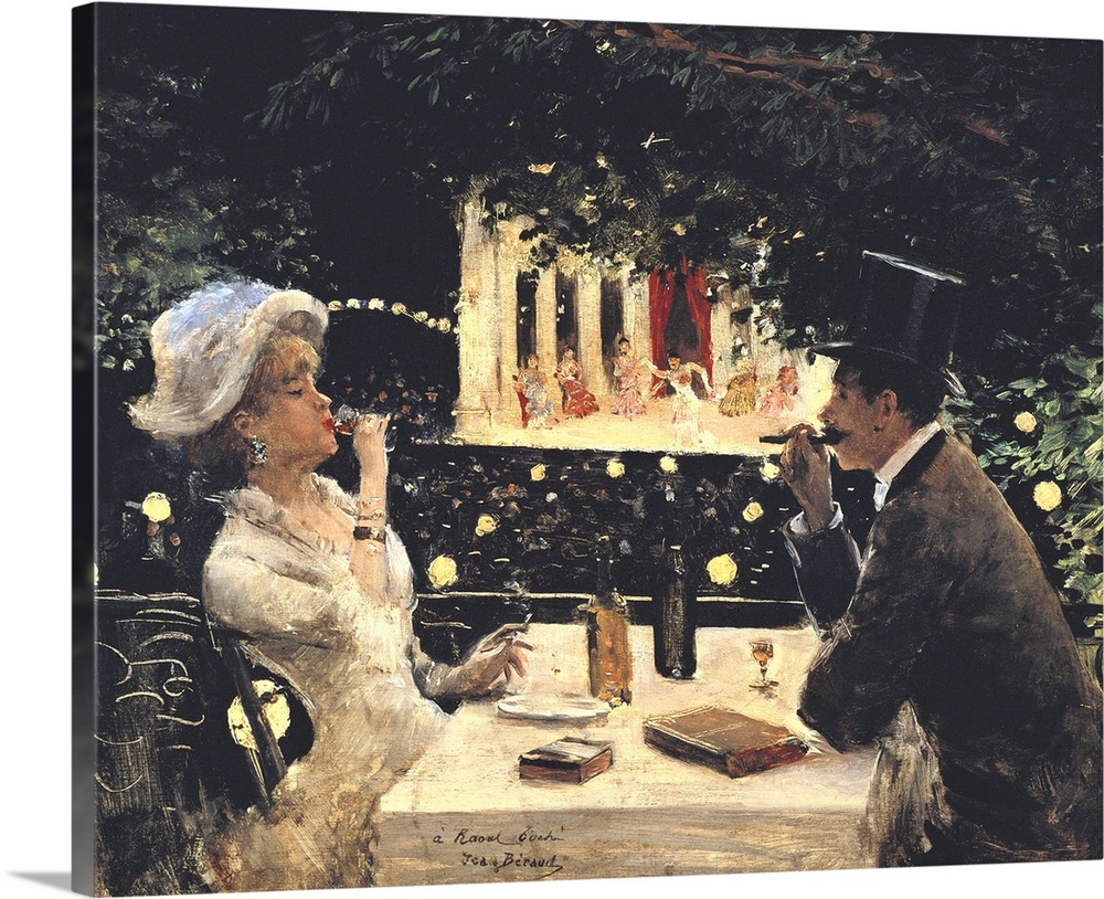 BERAUD, Jean (1849-1935). Dinner at Les Ambassadeurs. 1880. Impressionism. Oil on canvas. FRANCE. Paris. Musee Carnavalet ...