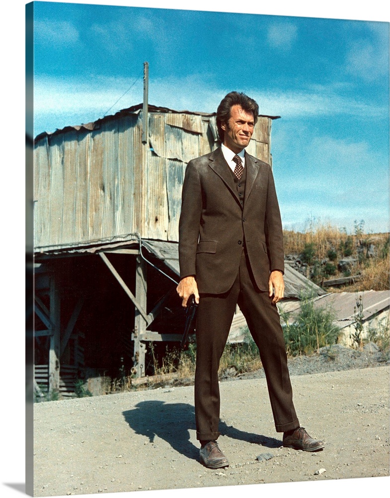 Dirty Harry, 1971 Solid-Faced Canvas Print