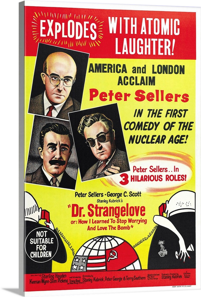 DR STRANGELOVE POSTER A4 A3 A2 A1 CINEMA MOVIE LARGE FORMAT