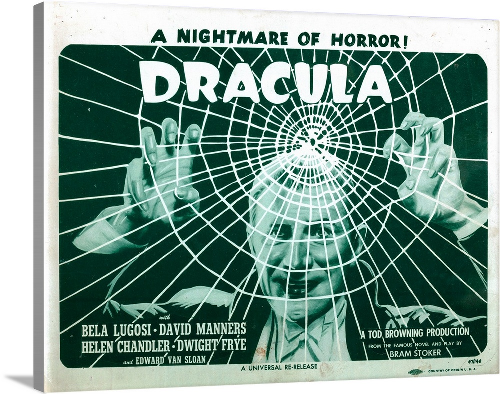 DRACULA, lobbycard, Bela Lugosi, 1931.