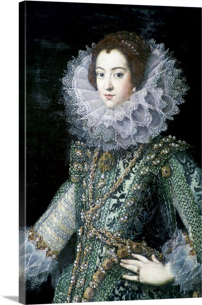 Elizabeth of Bourbon (1603-1644). Queen of Spain (1621-1644), first wife of Philip IV. Portrait placed in the Meeting Room...