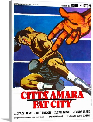Fat City, Italian Poster Art, 1972