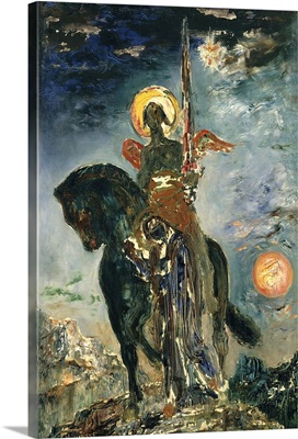Fate and the Angel of Death, 1890, By Gustave Moreau, French, oil on canvas