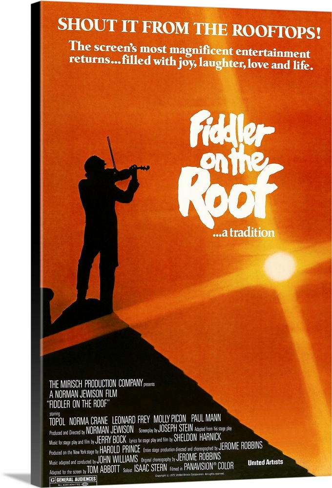 Fiddler On The Roof 1971 Wall Art Canvas Prints Framed Prints Wall