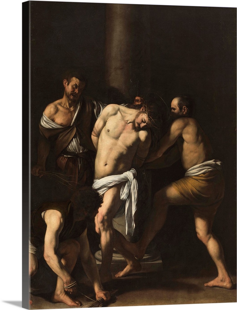 Flagellation of Christ, by Michelangelo Merisi known as Caravaggio, 1607, 17th Century, oil on canvas, cm 286 x 213 - Ital...