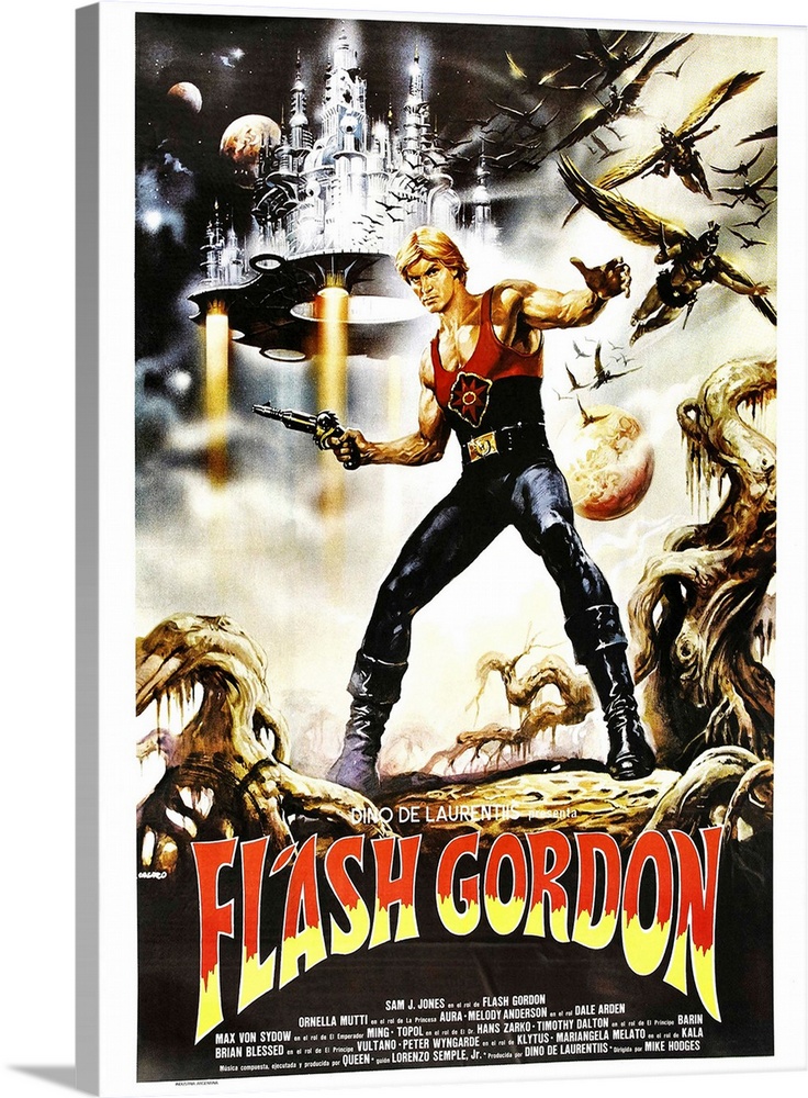 Flash Gordon, Argentinan Poster, Sam J. Jones, 1980.