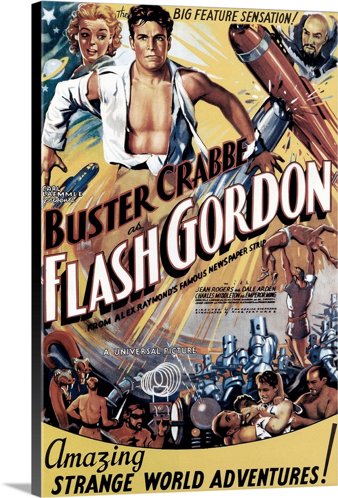 Flash Gordon - Vintage Movie Poster