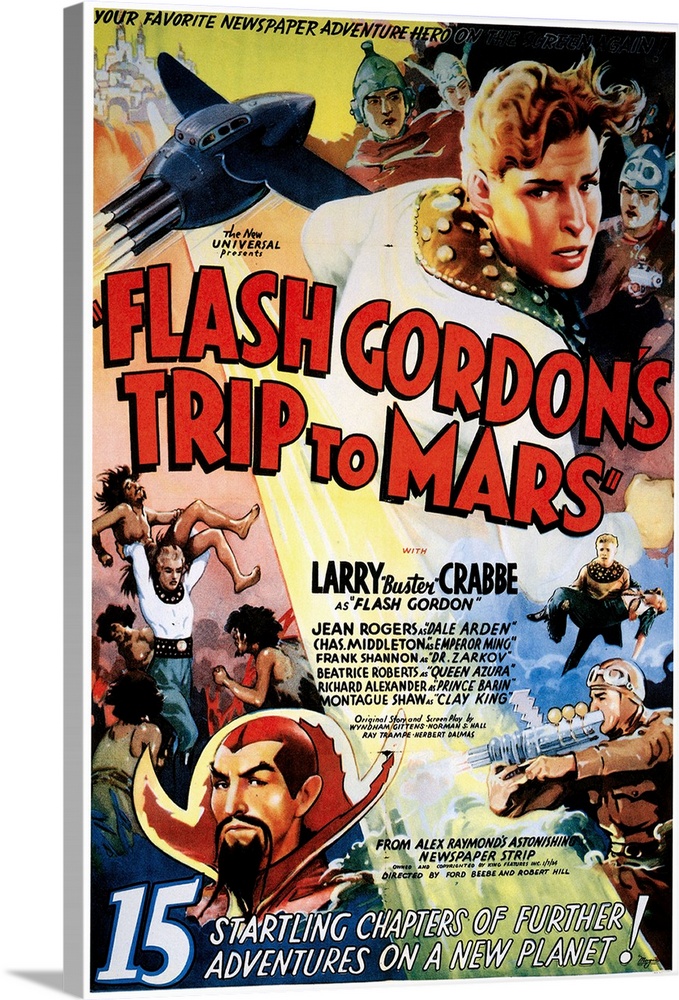 FLASH GORDON'S TRIP TO MARS, Larry 'Buster' Crabbe, Charles Middleton (lower left), 1938