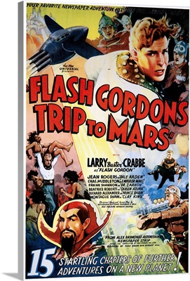 Flash Gordon's Trip To Mars - Vintage Movie Poster