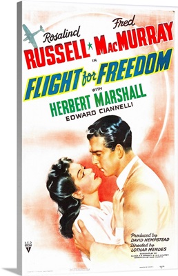 Flight For Freedom - Vintage Movie Poster