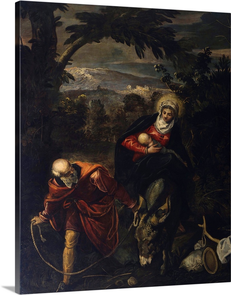 Flight Into Egypt, By Tintoretto, 1583-87