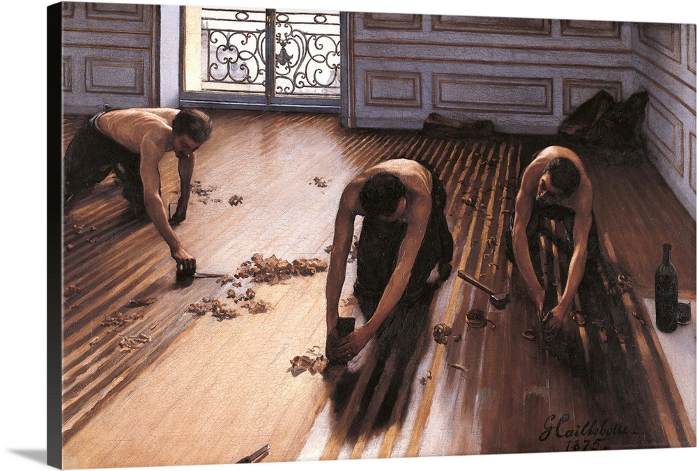 The Floor Planers, by Gustave Caillebotte, 1875, 19th Century, oil on canvas, cm 102 x 146,5 - France, Ile de France, Pari...