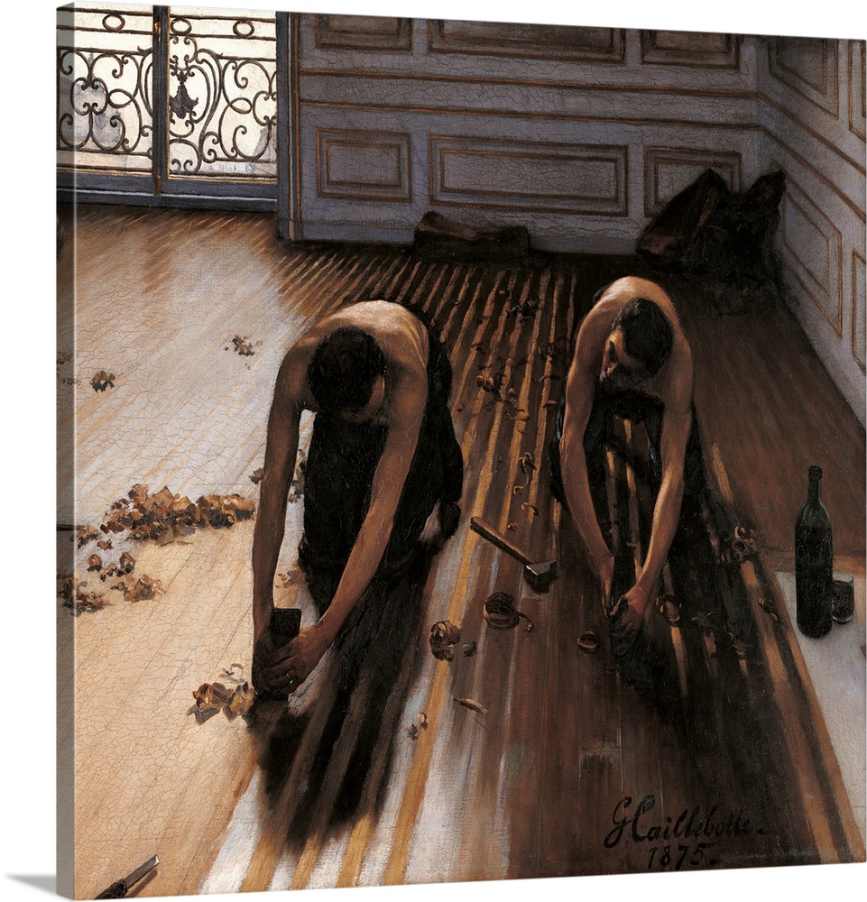 The Floor Planers, by Gustave Caillebotte, 1875, 19th Century, oil on canvas, cm 102 x 146,5 - France, Ile de France, Pari...
