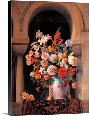 Flowers, By Francesco Hayez, 19Th C. Brera Gallery, Milan, Italy