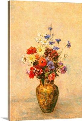 Flowers in a Vase, by Odilon Redon, 1910