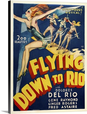 Flying Down To Rio - Vintage Movie Poster