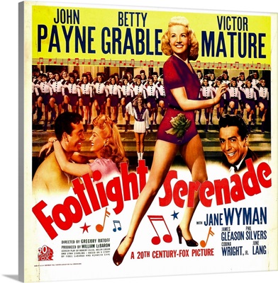 Footlight Serenade - Vintage Movie Poster