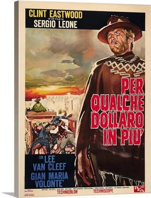 For A Few Dollars More, 1967 Italian Poster Art, 1965