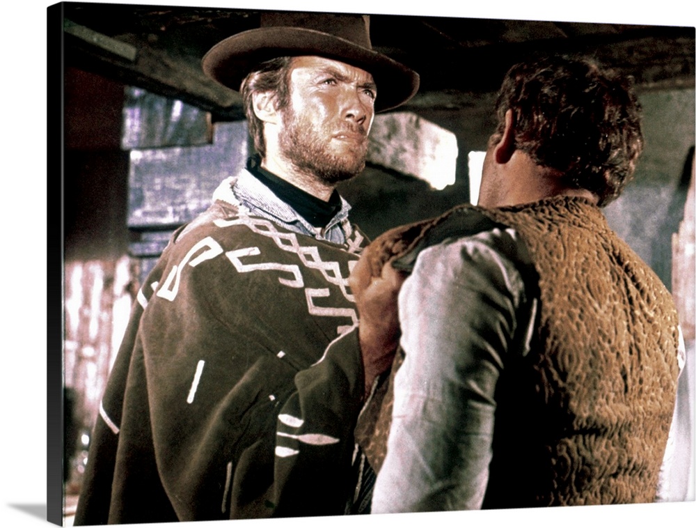 FOR A FEW DOLLARS MORE, Clint Eastwood, Gian Maria Volonte, 1965.
