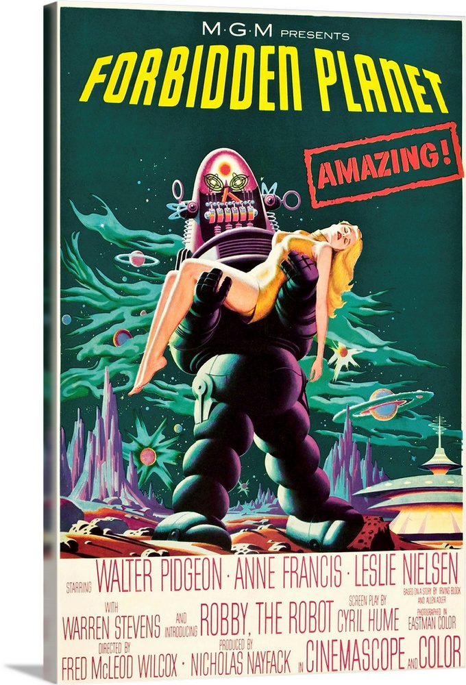 Forbidden Planet - Vintage Movie Poster