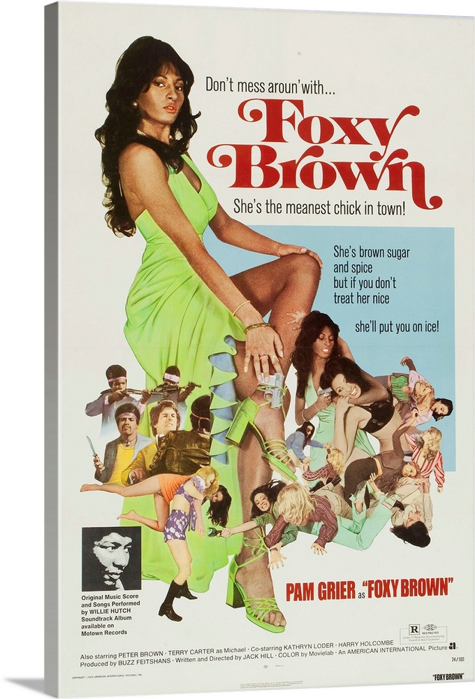 Foxy Brown Vintage Classic Movie Poster Art Print A0 A1 A2 A3 A4 Maxi