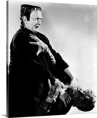 Frankenstein Meets The Wolf Man, Bela Lugosi, Lon Chaney Jr., 1943, Strangle