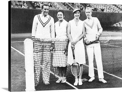 Fred Perry and Betty Nuthall of Britain won the French Mixed Doubles Championship