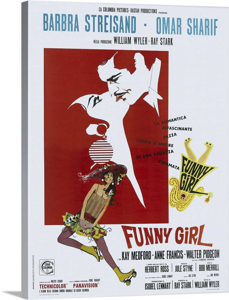 Funny Girl - Vintage Movie Poster (Italian)