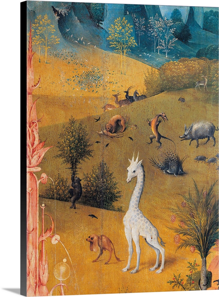 Garden of Earthly Delights - The Earthly Paradise, by Van Aeken Joren Anthoniszoon known as Bosch Hieronymus, 16th Century...