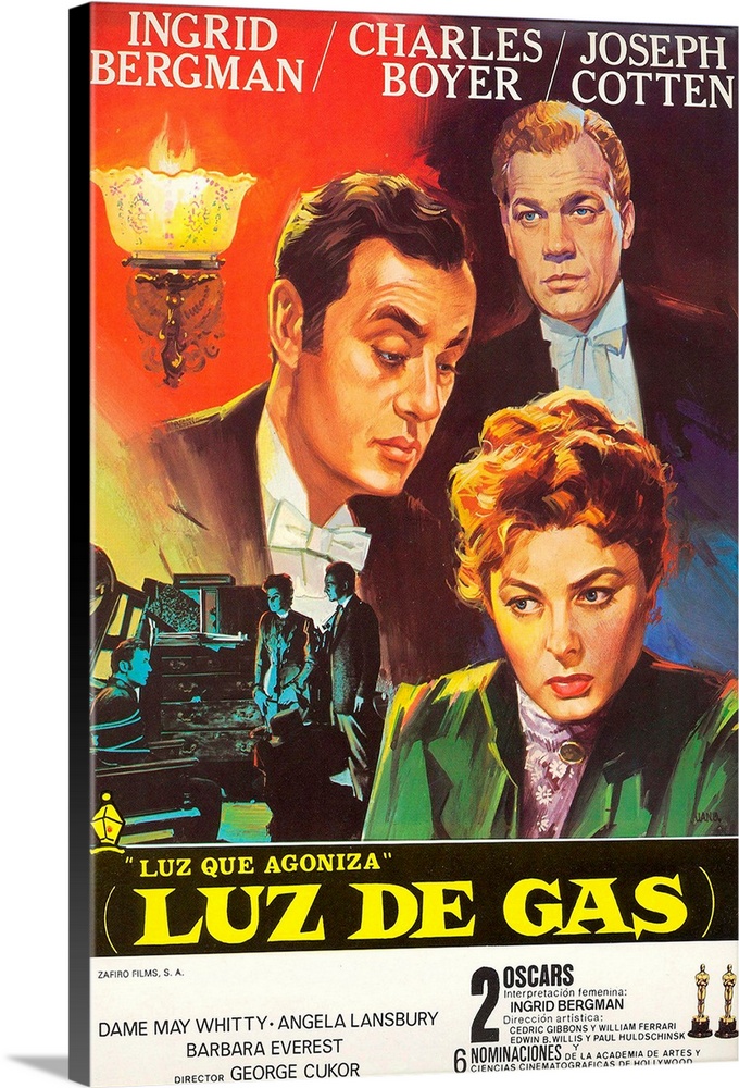 Gaslight, Top To Bottom: Joseph Cotten, Charles Boyer, Ingrid Bergman, 1944.