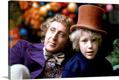 Gene Wilder and Peter Ostrum in Willy Wonka And The Chocolate Factory - Movie Still