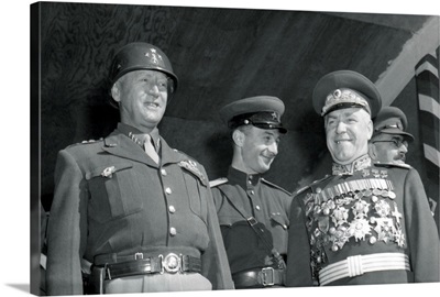 General George S. Patton And Soviet Marshall Gregory Zhukov