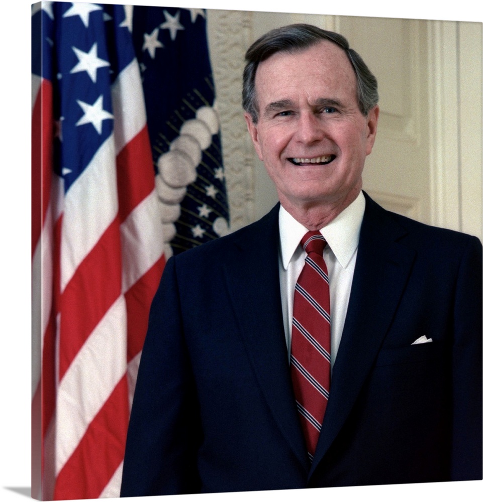 George H. W. Bush, Official White House Portrait. 1989.