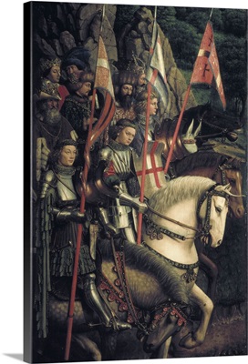 Ghent Altarpiece, Knights of Christ, Detail, 1425-32