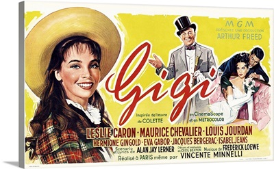 Gigi, Leslie Caron, Maurice Chevalier, Louis Jourdan, Leslie Caron, 1958