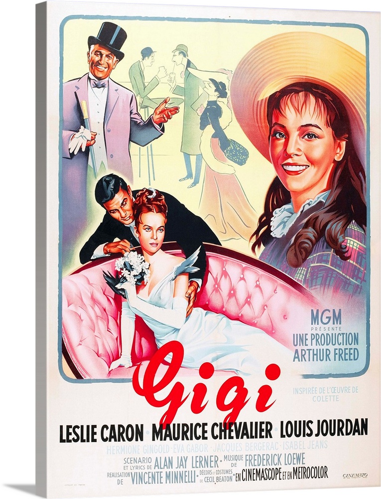 Gigi - Vintage Movie Poster (French)