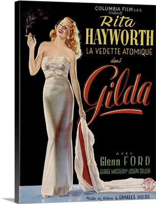 Gilda, Belgian Poster, Rita Hayworth, 1946