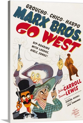 Go West - Vintage Movie Poster
