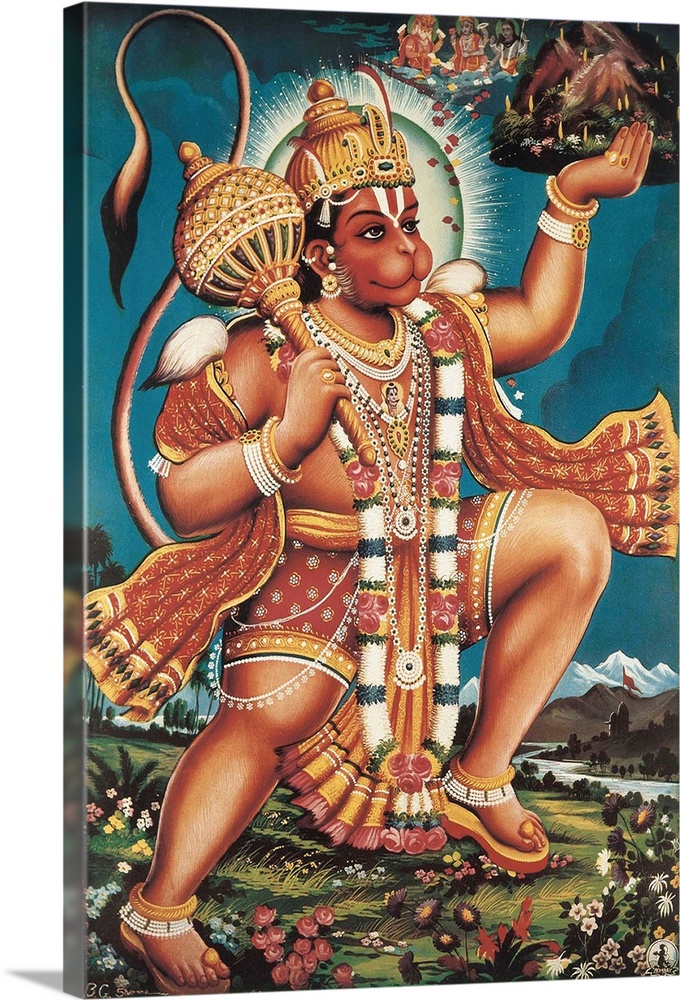 God Hanuman. Hindu art. .. AISA/Everett Collection