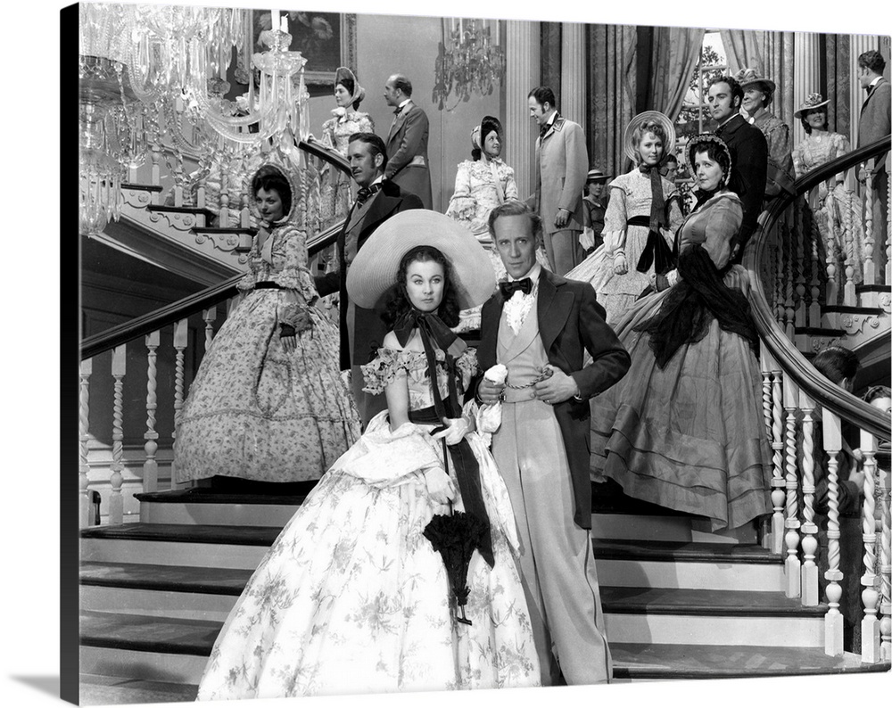 GONE WITH THE WIND, Vivien Leigh, Leslie Howard, 1939.