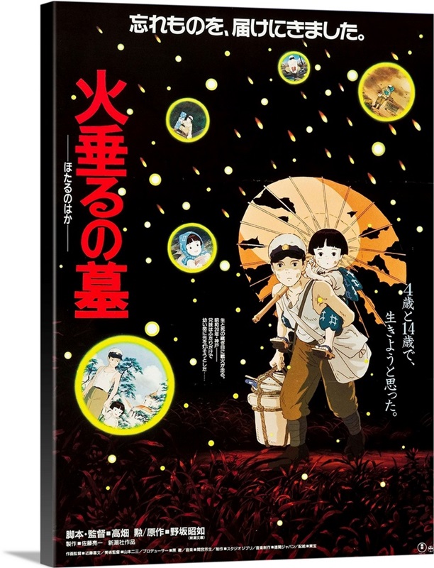 Grave of the Fireflies Animation Poster Wall Decor – Twentyonefox