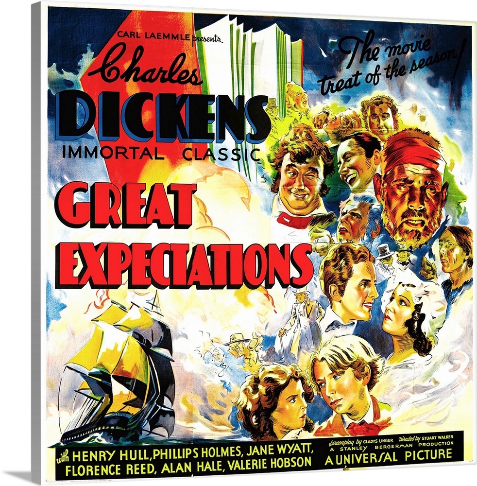 Great Expectations - Vintage Movie Poster Wall Art, Canvas ...
