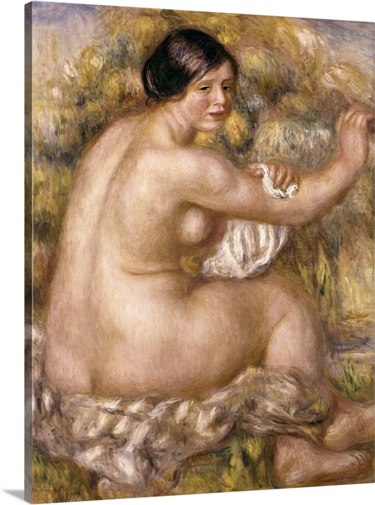 RENOIR, Pierre-Auguste (1841-1919). Great Sitting Nude. 1912. Impressionism. Oil on canvas. BRAZIL. Sao Paulo. Sao Paulo M...