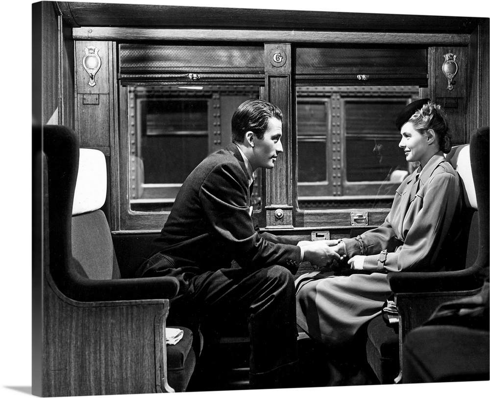Gregory Peck and Ingrid Bergman in Spellbound - Movie Still