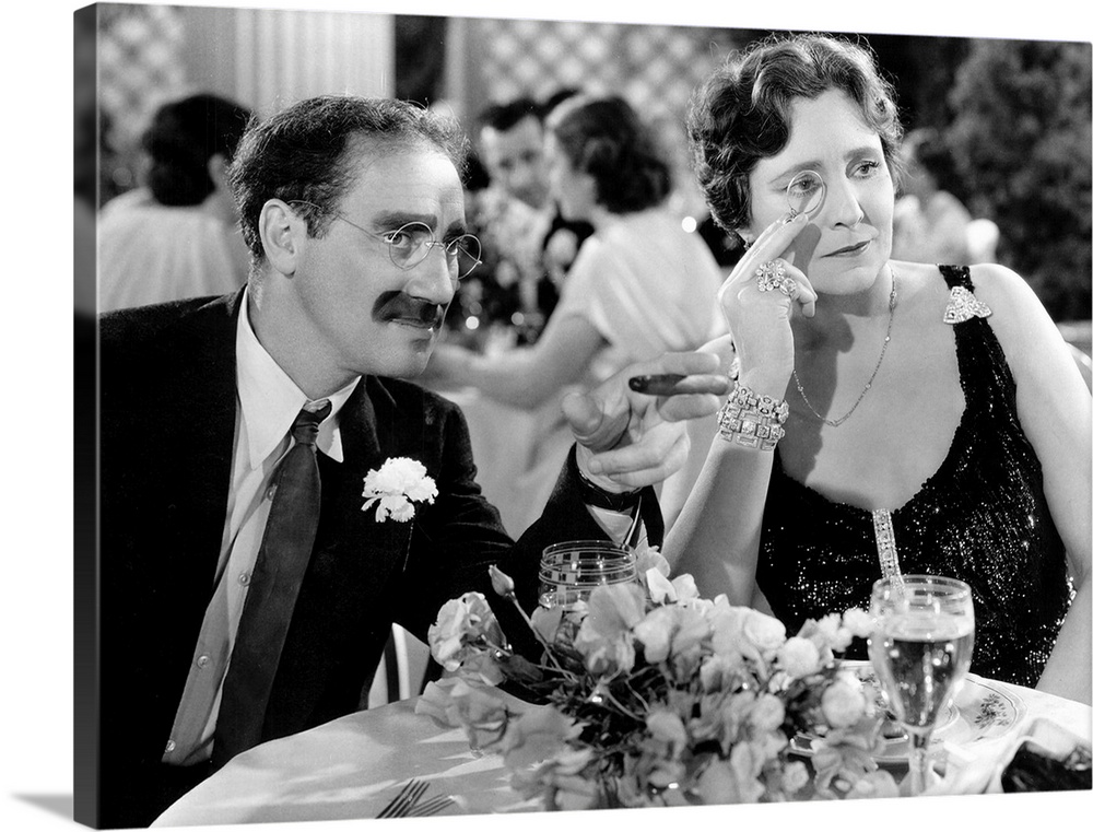 Groucho Marx, Margaret Dumont in A Night At The Opera