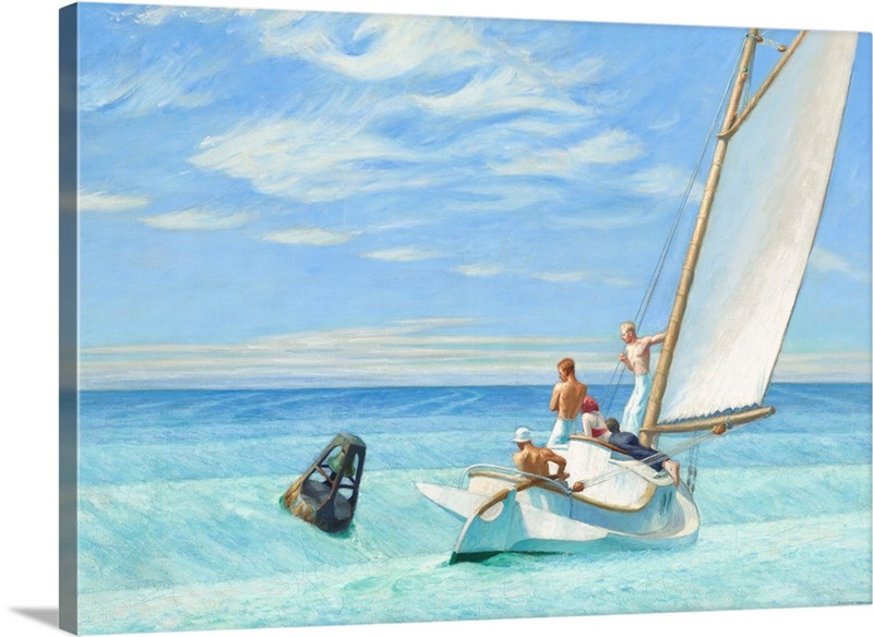 Ground Swell, by Edward Hopper, 1939, American painting | Great Big Canvas